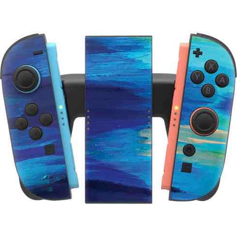 Ocean Blue Brush Stroke by Etta Vee Nintendo Switch 2 (2025) Joy-Con Controller Skin